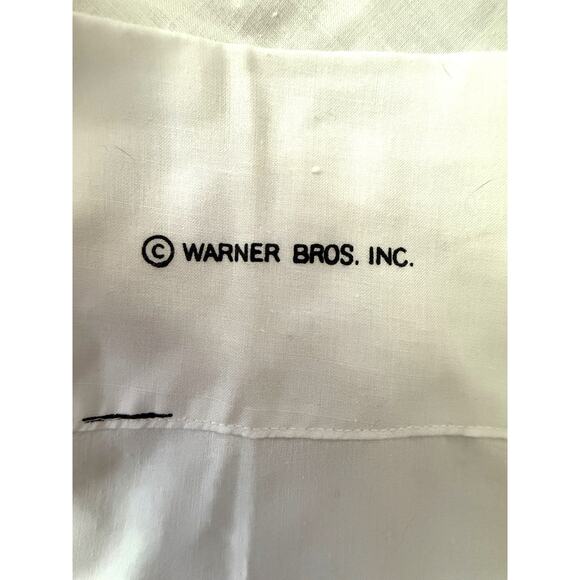 Looney Toons Vintage Burlington House Gold Star White Bed Sheets Size 63 x 104 - Picture 6 of 10